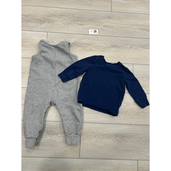 Hanna Andersson Overalls & Long Sleeve Tops Set 18–24M - Picture 3 of 7